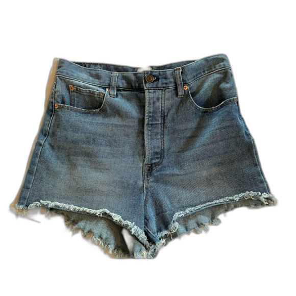 Vintage Y2K1990s GB Juniors Daisy Duke Cut Off Jean Denim Shorts 13 - Picture 4 of 6